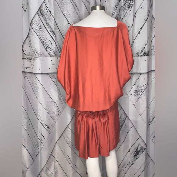 Diane Von Furstenberg Handy Brick Silk Cocktail Dress 6 - Picture 3 of 9